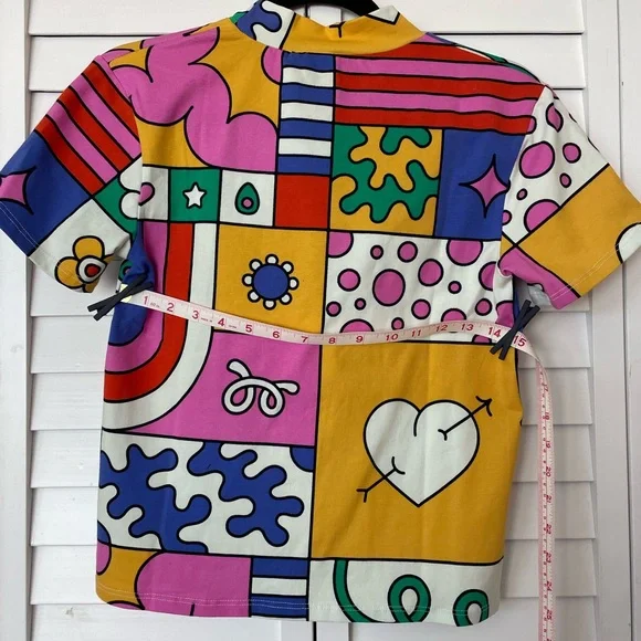 NWT Nooworks Mock Neck Tee-Wormiverse - Picture 4 of 5